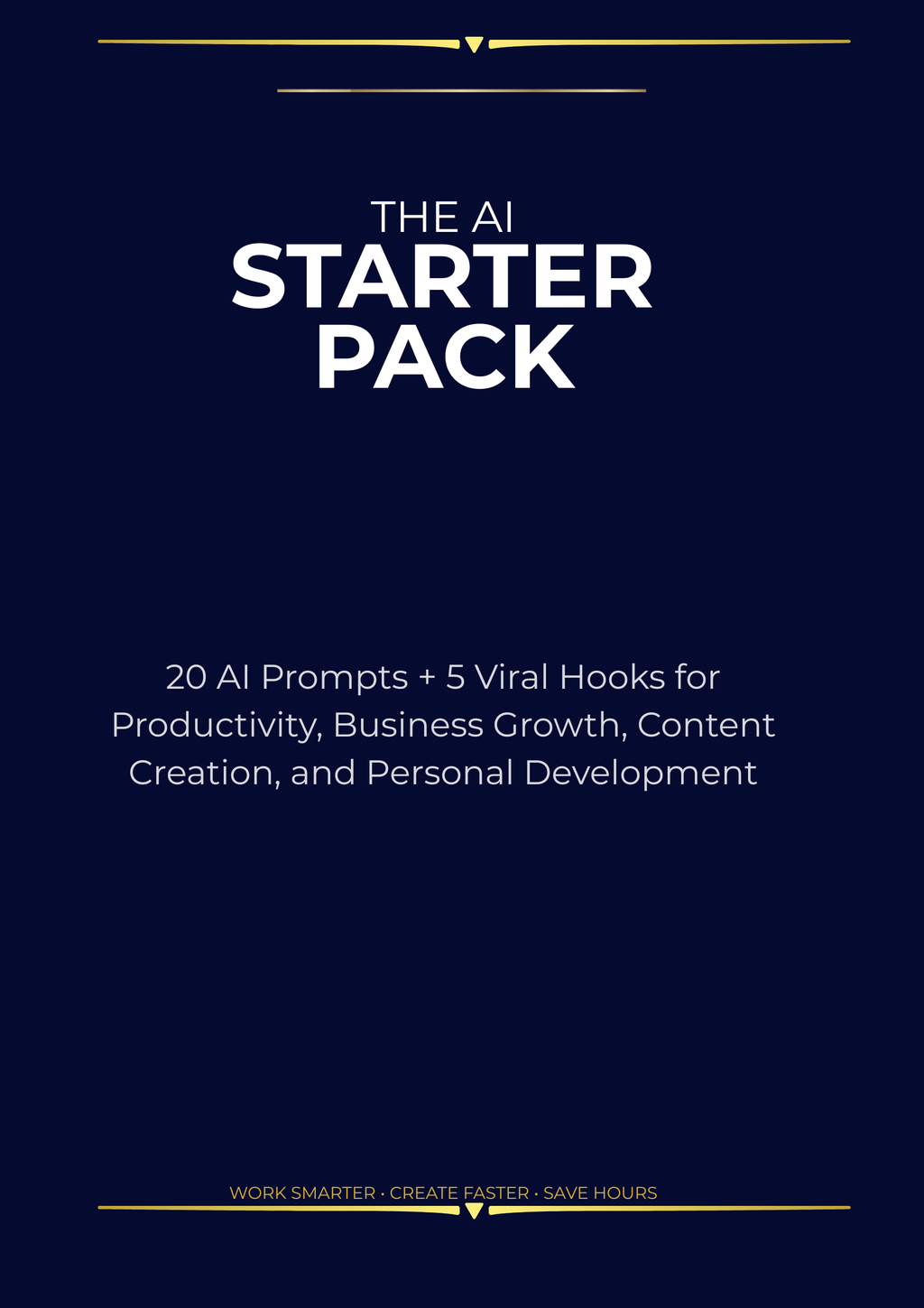 AI Starter Pack — 20 Best AI Prompts for Busy Women