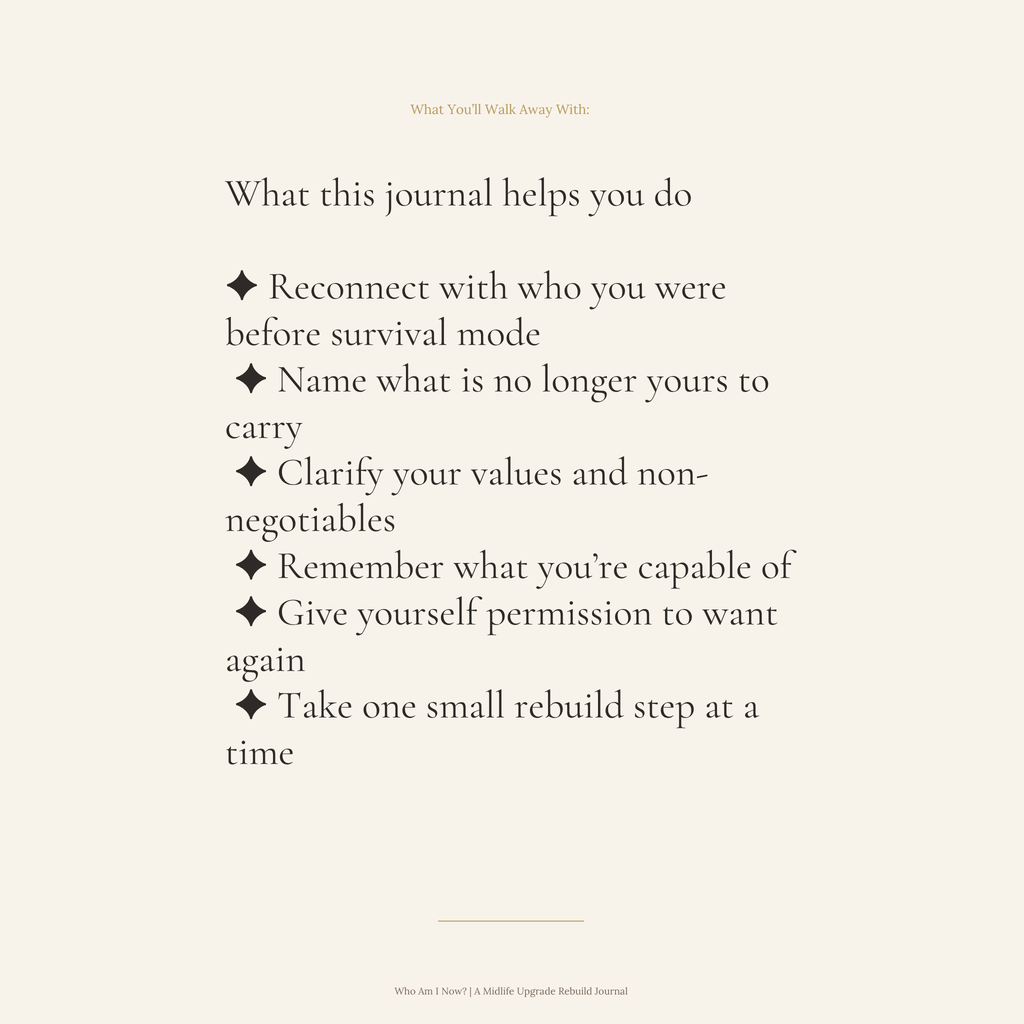 Who Am I Now? — A 30-Prompt Guide to Uncover the Woman Who Was Buried, Not Lost